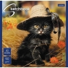 Скетчбук 165x165 мм 40 л.Хатбер Котики-артисты (офсет, 100 г/м2)