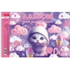 Альбом для рисования на спирали 40 л.A4 Хатбер Котики-зефирки (лак)