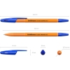 Ручка "Erich Krause" 43194 "R-301 orange" синяя